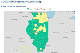 23 Illinois counties now at “medium” risk for COVID-19; hospitalizations back over 900