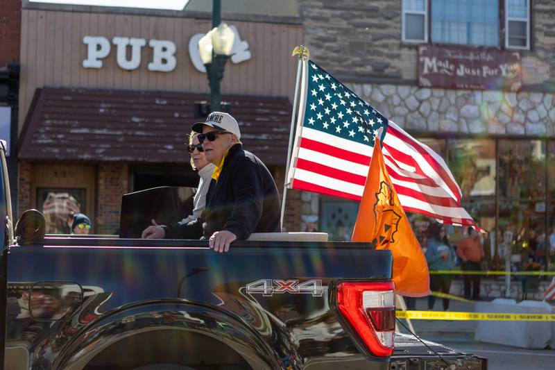 Mayor Steve Braser in the Sycamore Pumpkin Festival parade  on Sunday Oct. 26,2025 in Sycamore.