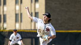 Nick Michalek pitches Sandwich past Marengo