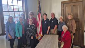 Princeton DAR chapter learns about I-80 flag display history