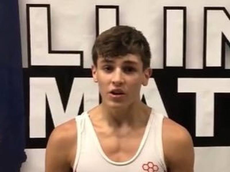 Marmion 113-pound state champion Jameson Garcia