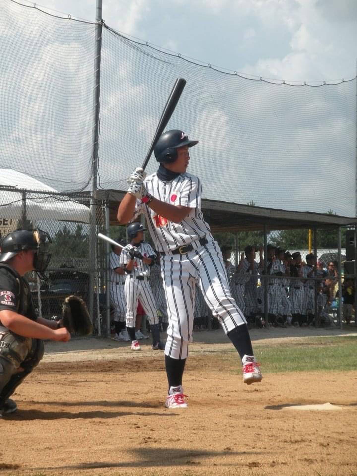 Kazuma Okamoto at bat during the 2011 McHenry County Youth Sports Summer International Baseball Tournament at Lippold Park in Crystal Lake. Okamoto played for Japan during the 2023 World Baseball Classic. Photo Courtesy of Todd O'Connor