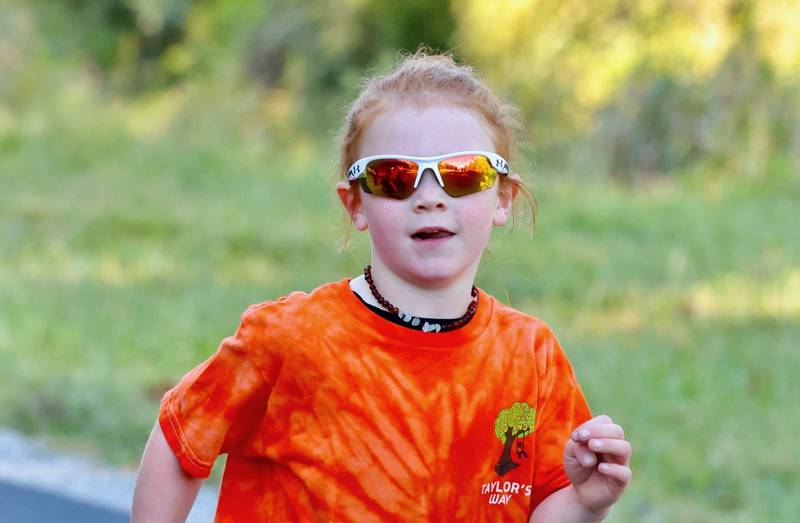 This young runner had it made in the shade in the 2025 Underground Railroad 5K on Saturday.