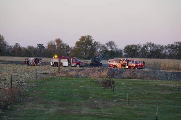 Rochelle-area fire departments respond to farm equipment fire with fatality in rural Steward