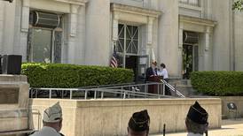 Morris celebrates Memorial Day on the courthouse lawn