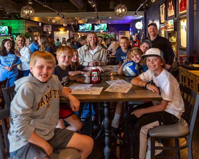 Patrons watch the NFL Draft at Max in McCook.  April 25, 2024.