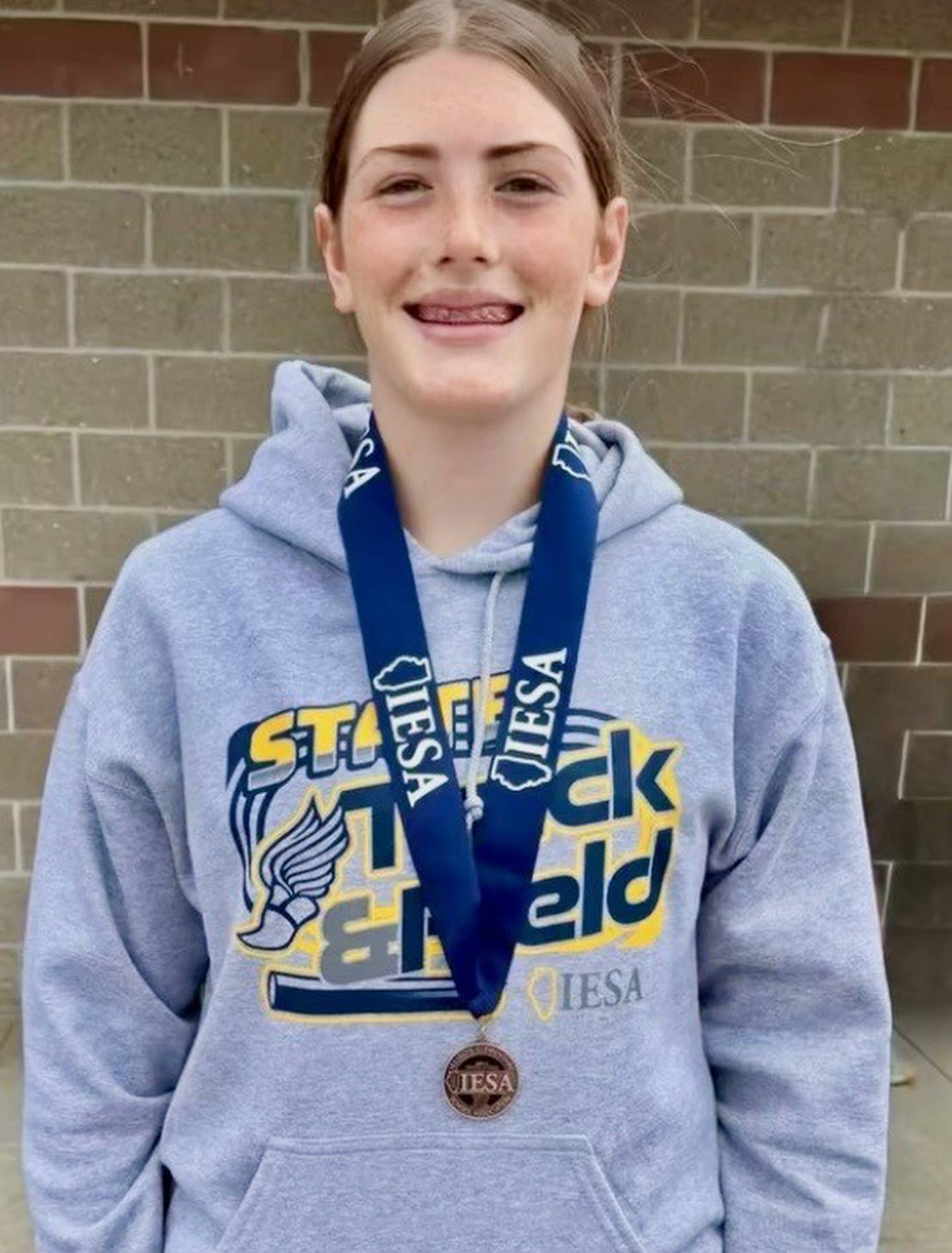 Princeton Logan's Harper Sayler placed in seventh grade shot put at state.