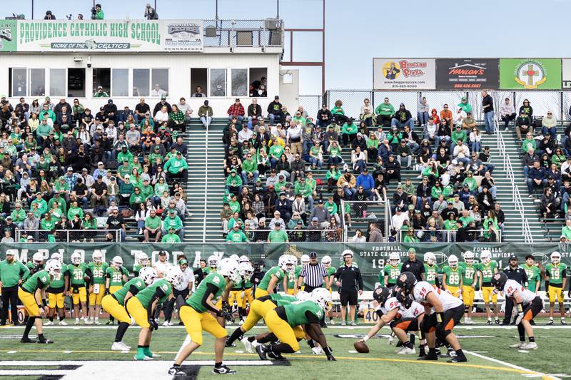 Providence and Washington face-off for a 5A varsity football playoff game at Providence on Nov. 15, 2025.