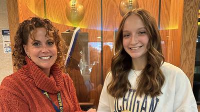 Mandrell named October Student of the Month at Polo Community High School