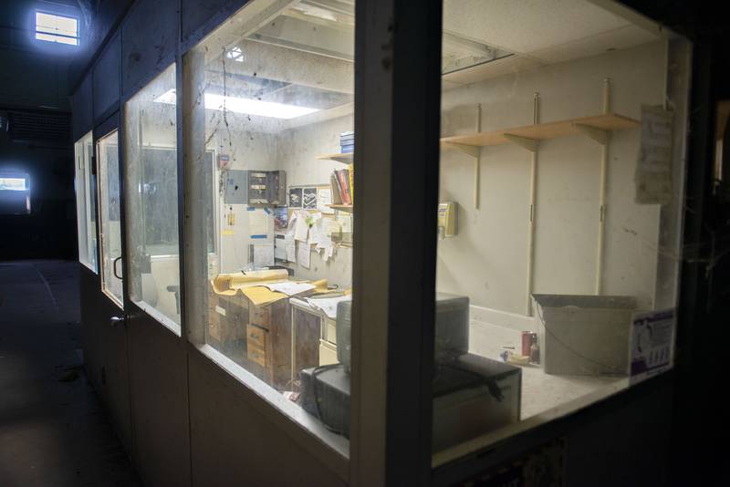 Some of the National building space remains as it was when the facility closed a decade earlier.