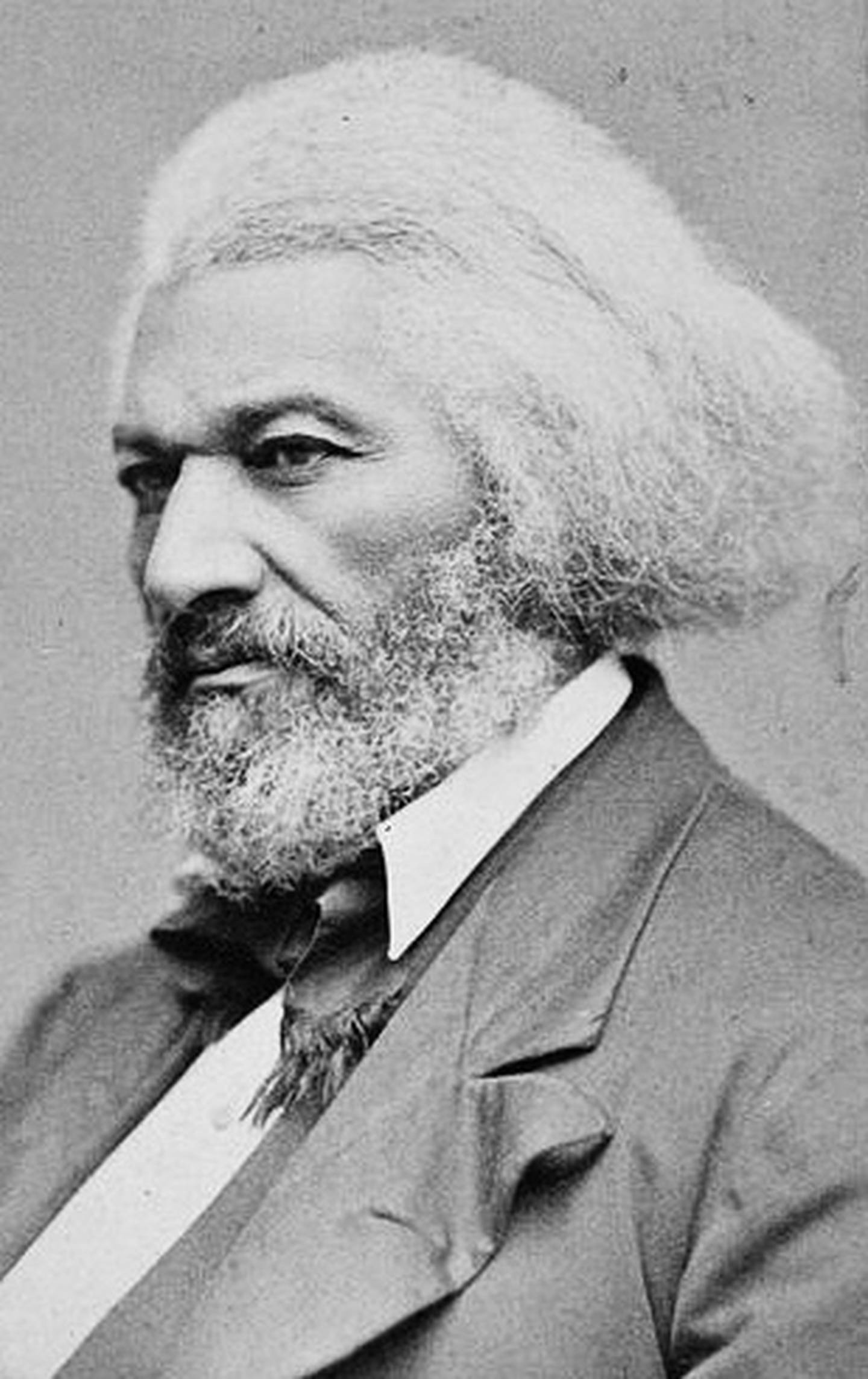 Frederick Douglass is pictured in 1876, at about 58 years of age. On Jan. 8, 1872, Douglass delivered a lecture in Patterson Hall in Princeton.