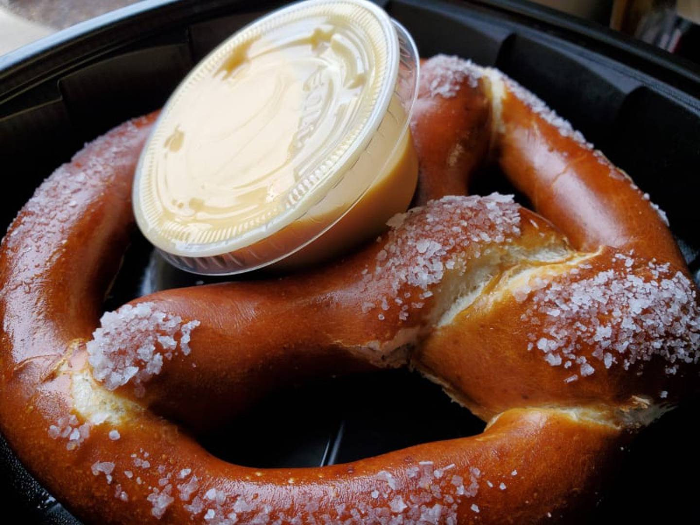 The hot, soft pretzel from Jameson's Pub in Joliet was everything one could want in a hot soft pretzel. It was hot, soft, and large enough to share four ways.