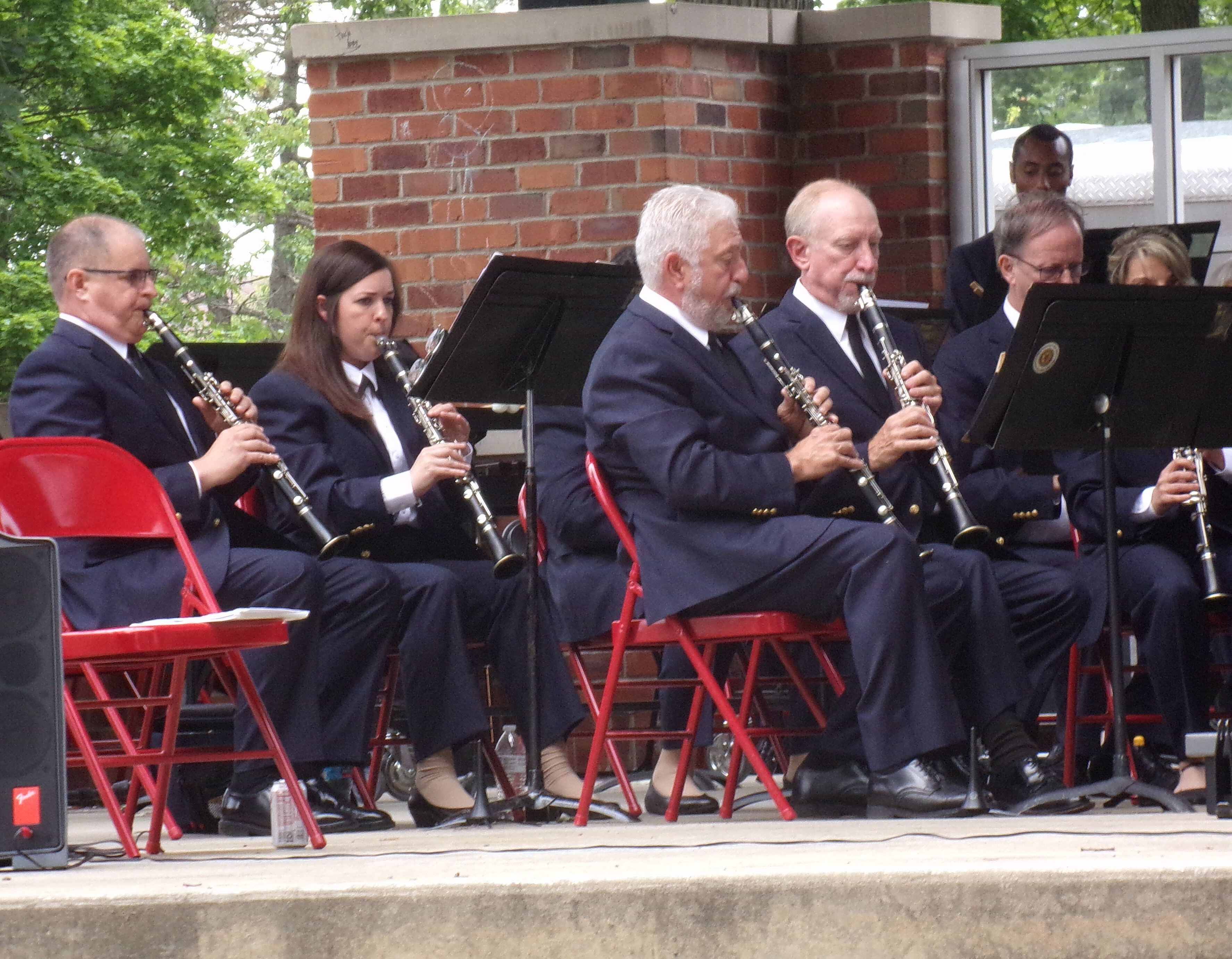 The Joliet American Legion Band performed in June of 2022 at the Plumb Pavilion in Streator's City Park.