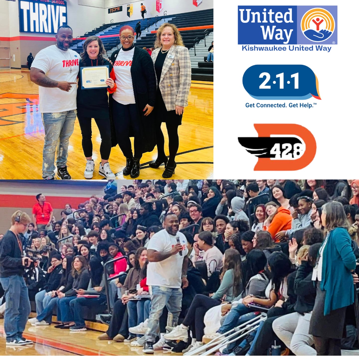 Kicking off 2025, Kishwaukee United Way teamed up with DeKalb High School for an electrifying gym rally designed to motivate students and staff to finish the academic school year on a high note.