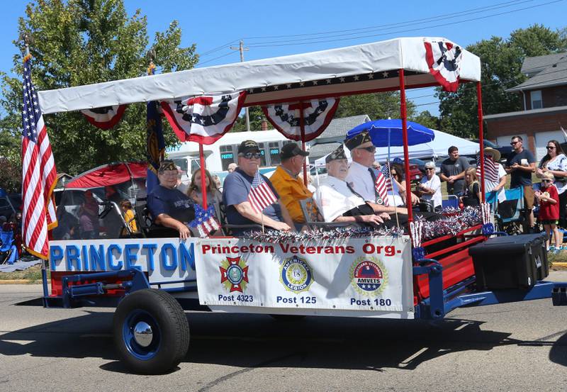 Princeton veterans ride during the 52nd annual Homestead Festival parade on Saturday, Sept. 9, 2023 in Princeton.