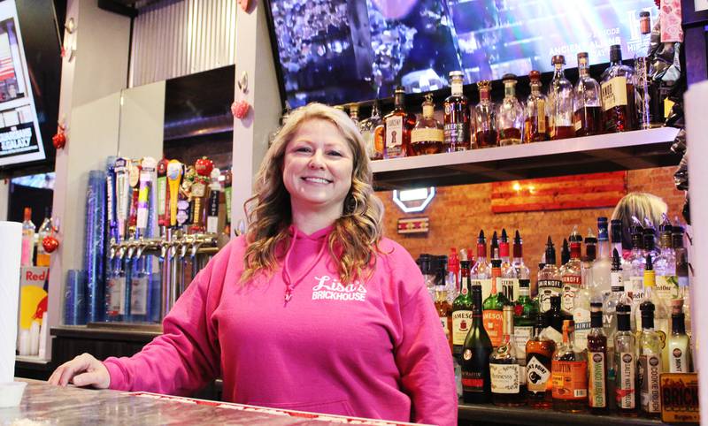 Lisa Escamilla opened Lisa's Brick House bar and grill opened in 2018 in the former Champ's in downtown Sterling. She's been behind the same bar counter since she started working for Champ's in 2004.