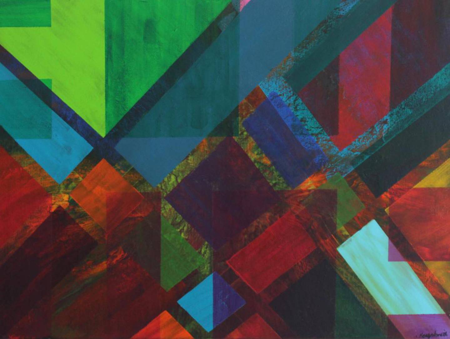 Becoming Transparent by Kay Smith (acrylic)