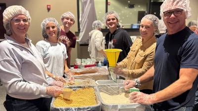 Village Christian Church volunteers pack 102,000 meals for hunger relief