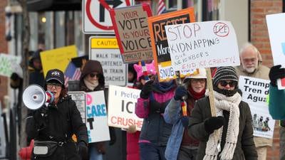 Photos: Protesters in DeKalb take part in Free America Walkout