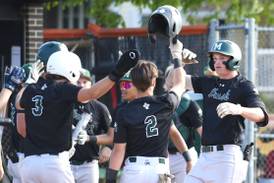 Jacob Lotz’s three-run homer helps Bishop McNamara pull away from Manteno in sectional semis