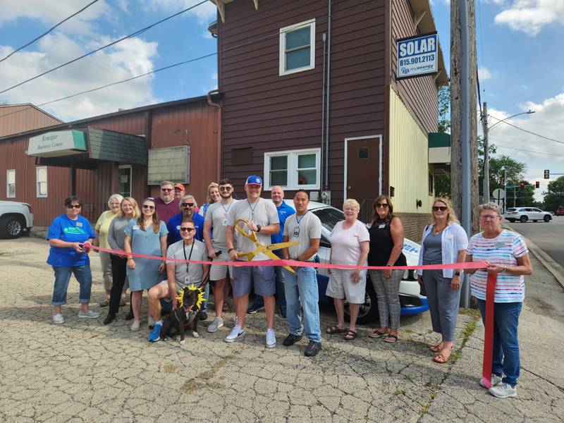 The Genoa Area Chamber of Commerce welcomed myenergyconsultant.com to Genoa with a ribbon cutting at their office space at 114 N. Washington St. in Genoa.