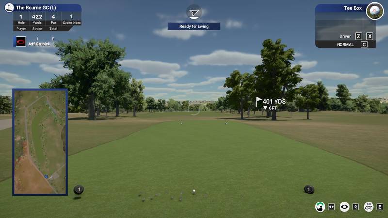 An image of the The Bourne Golf Club in Marseilles, which will be available to play through a golf simulator at Bunkers!, a new indoor golf entertainment business opening inside the Westclox building in Peru. More than 2,200 golf courses will be available.