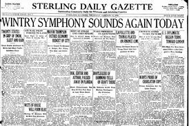 “Wintry Symphony Sounds Again Today” and more history on our Jan. 9 covers