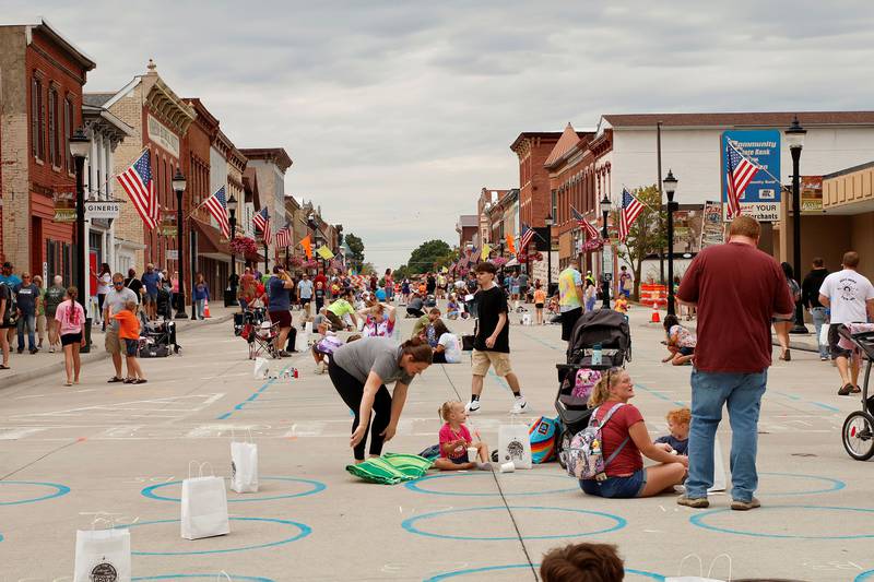 Main Street in Morrison was flowing with color and people on Saturday, Sept. 20, 2025, for their annual Paint the Town event.