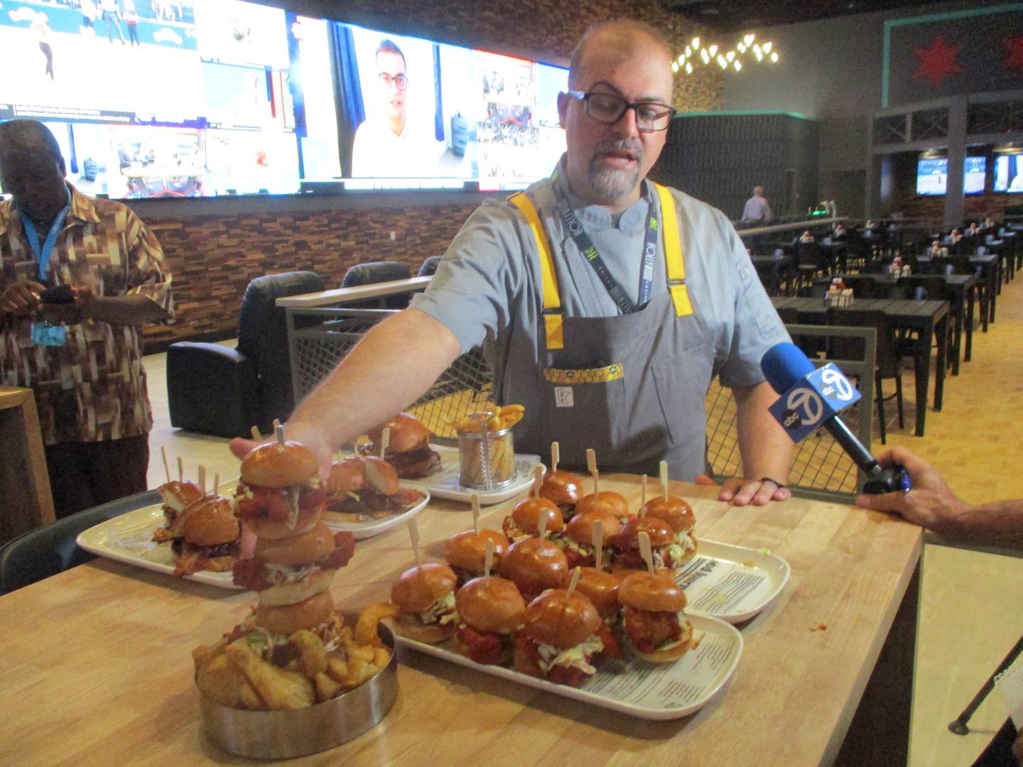 Matt Cappellini, property executive chef at Hollywood Casino Joliet, talks about what goes into the menu offerings at the ESPN sports bet restaurant. Aug. 7, 2025