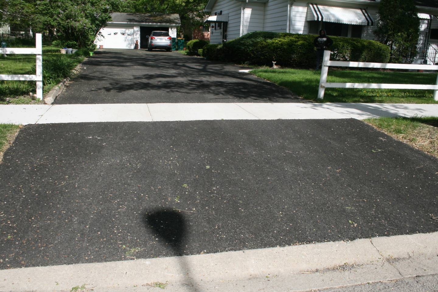 Ezio Community Development Services' Home Remodel and Repair Grant paid for a new blacktop driveway at Cheryl Foster's home in Joliet's Manningdale neighborhood.