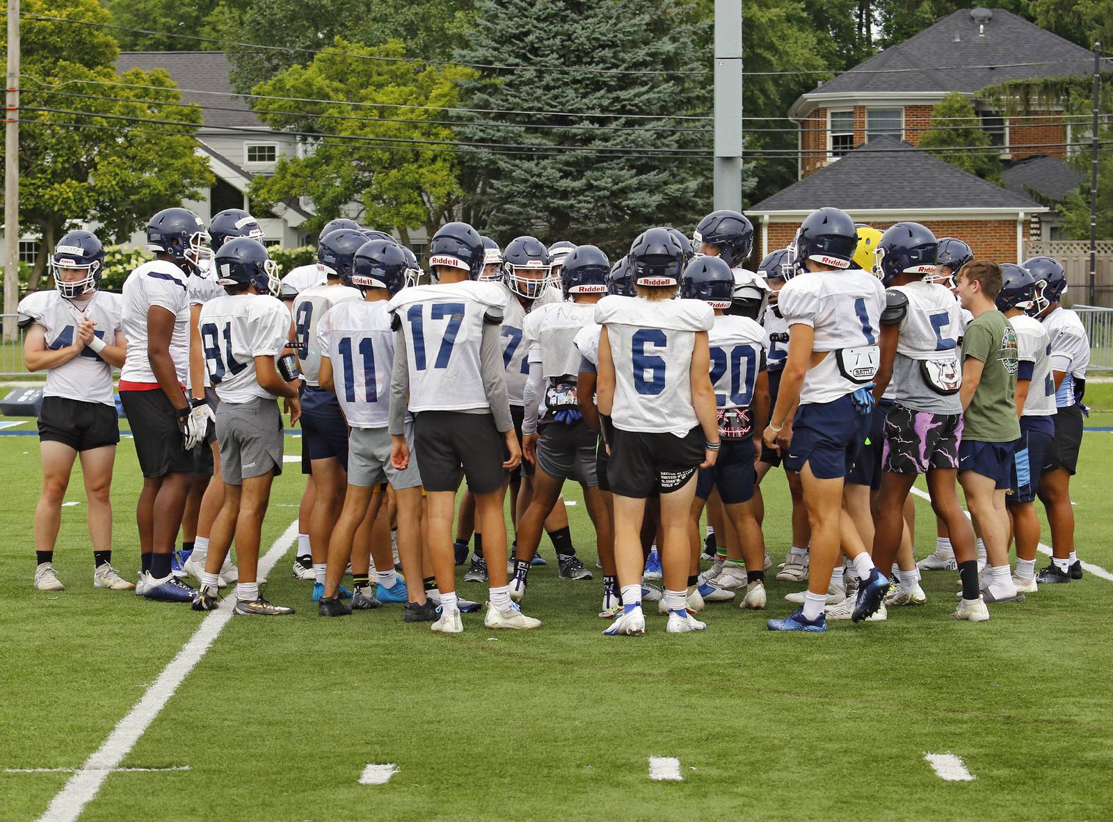 Photos Nazareth Academy football practice Shaw Local