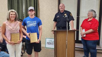 Princeton High School’s Justin Depauw, Katie Sayler honored for life-saving actions