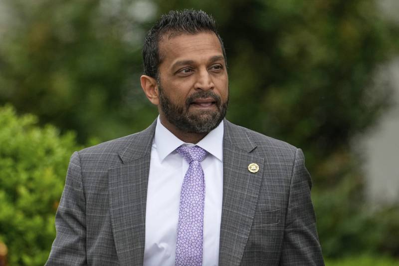FBI director Kash Patel arrives on the South Lawn of the White House before President Donald Trump and first lady Melania Trump participate in the White House Easter Egg Roll Monday, April 21, 2025, in Washington. (AP Photo/Alex Brandon)