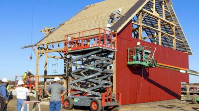 Amish barn raising preserves history from 1879
