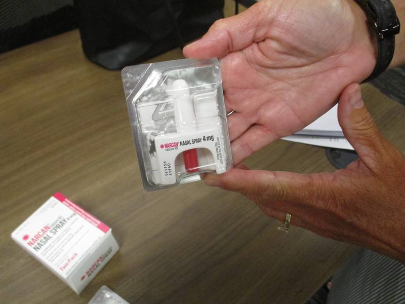 The Kendall County Health Department is making Narcan nasal spray available to the public at no charge. The lifesaving medication is used to treat persons who have overdosed on opioids. (Mark Foster -- mfoster@shawmedia.com)