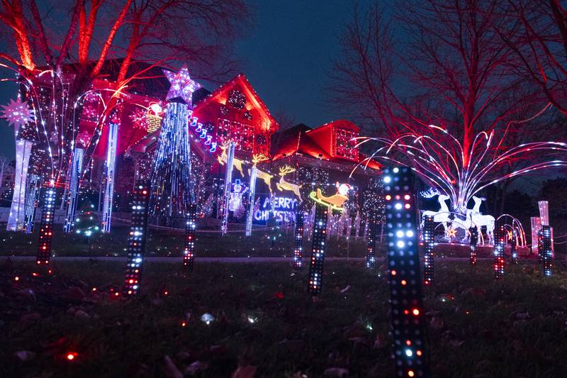 The Foy family decorates their home for Christmas every year with different light displays that sync with music on an FM radio channel. This year they will be featured on ABC's The Great Christmas Light Fight for their display on 969 Ekman Drive in Batavia.