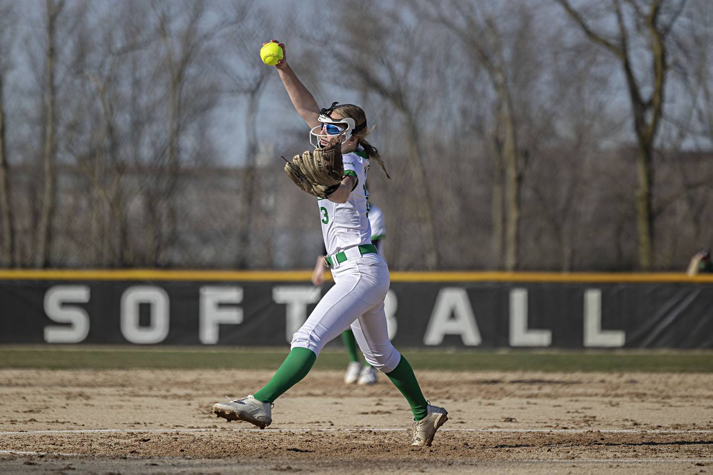 Rock Falls pitcher Zoey Silva fires a pitch against Forreston Thursday, March 28, 2024 at Rock Falls High School.