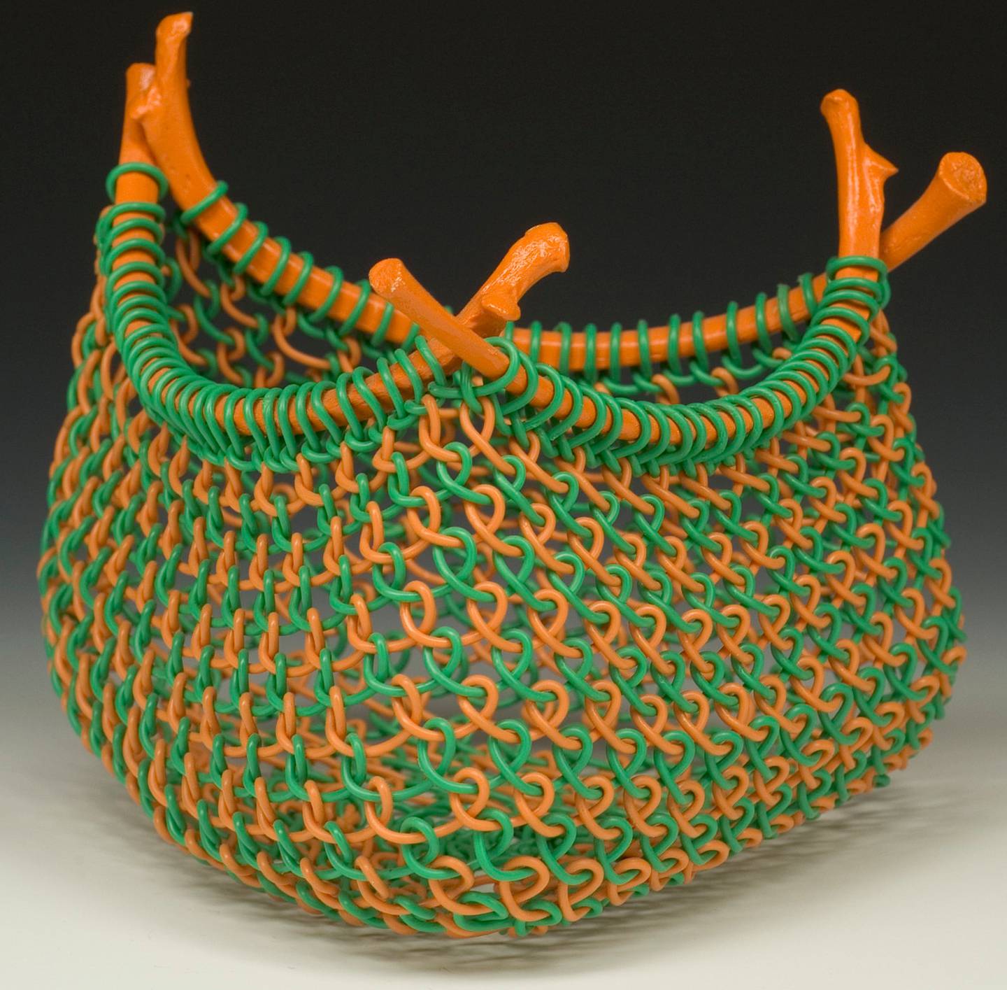 3D wire needle lacing art piece created by artist Suzanne Shafer-Wilson
