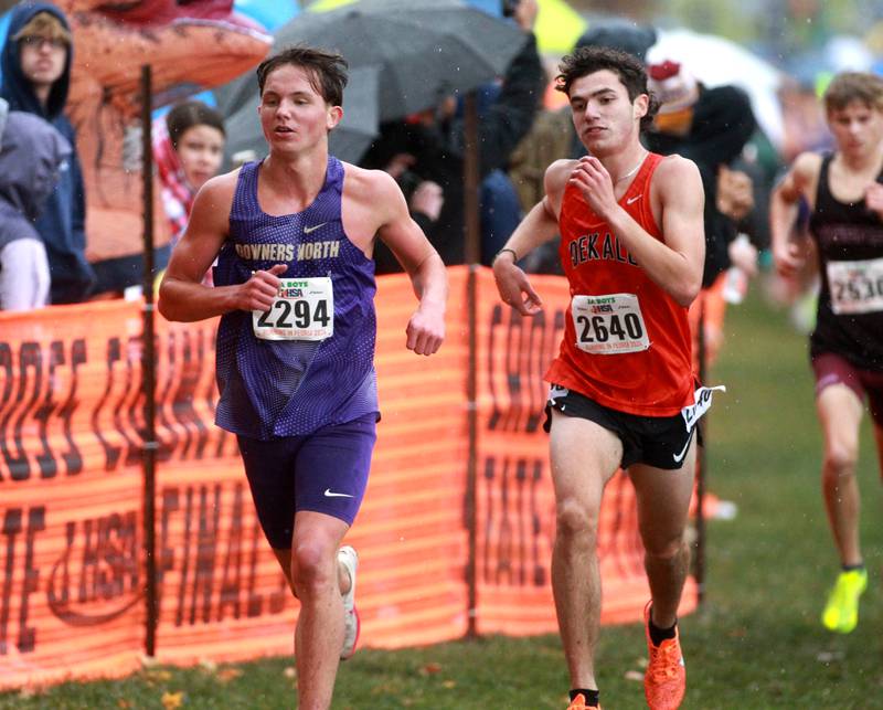 Downers Grove North's Philip Cupial competes in the Class 3A State Cross Country Championships on Saturday, Nov. 9, 2024 at Detweiller Park in Peoria.