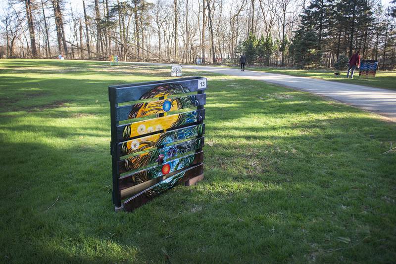 The pallets were judged for design, creativity and adhering to the earth day theme.