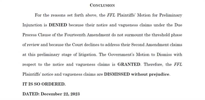 U.S. District Judge Stephen McGlynn issued a 34-page order on Friday that declines to stay Illinois' assault weapons ban ahead of a registration deadline. (Screenshot from U.S. District Judge Stephen McGlynn's order)