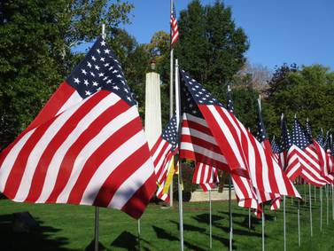 Yorkville’s impressive Flags of Valor display honors Kendall County veterans