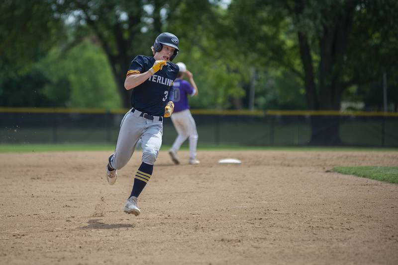 Sterling’s Ethan Janssen heads for third Saturday, May 28, 2022 against Dixon.