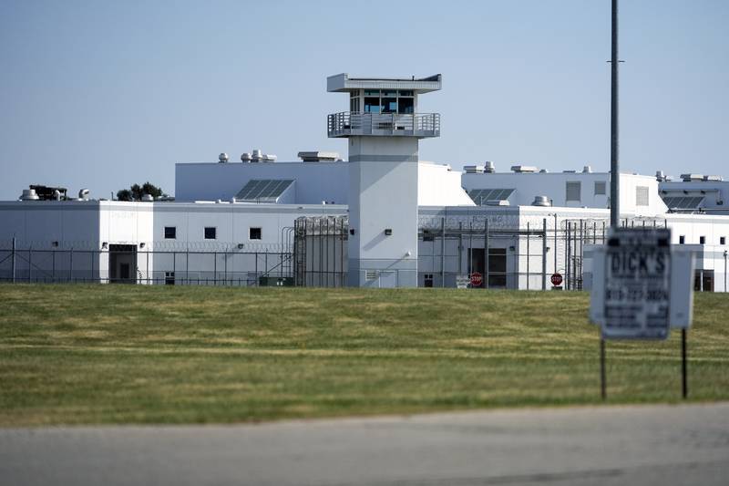 FILE - Stateville Correctional Center, a historic but dilapidated prison set to close and a replacement built, can be seen, Sept. 16, 2024, in Crest Hill, Ill. (AP Photo/Erin Hooley)