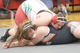 L-P girls wrestling earns two big wins on senior night, finishes undefeated in I-8