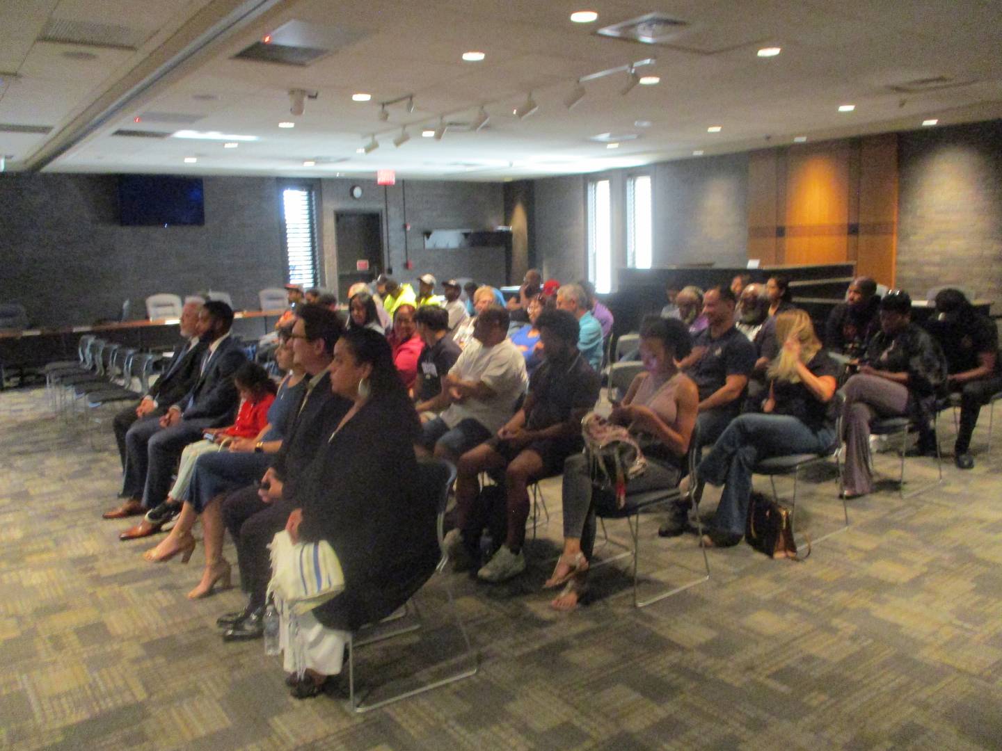 A large number of people showed up on Monday as Joliet Police Officer Alfonso Sanchez faced a decision that ended with the Board of Fire and Police Commissioners supporting his termination from the police department.  Most appeared to be there in support of Sanchez. Aug. 25, 2025