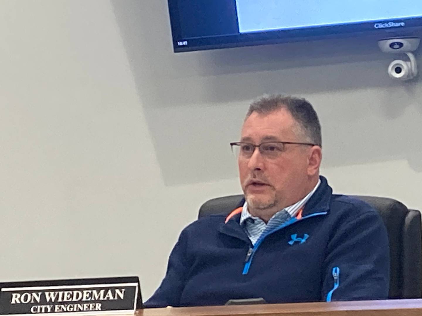 Crest Hill City Engineer Ron Wiedeman gave a presentation updating residents on the status of PFAS mitigation efforts on Monday, Feb. 23, 2026.