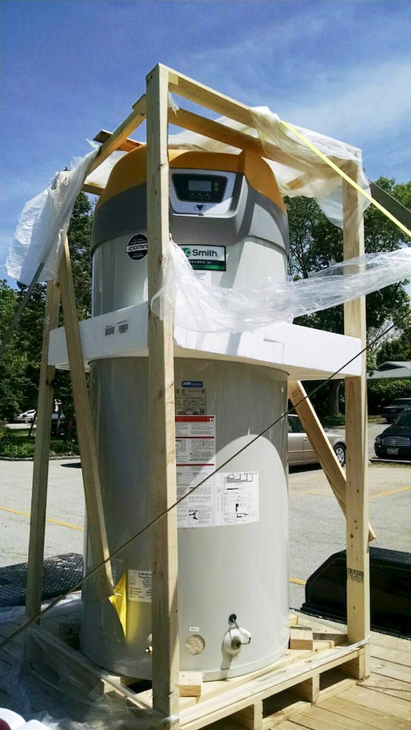Hot water tank replaced at Saratoga Tower in Morris Shaw Local