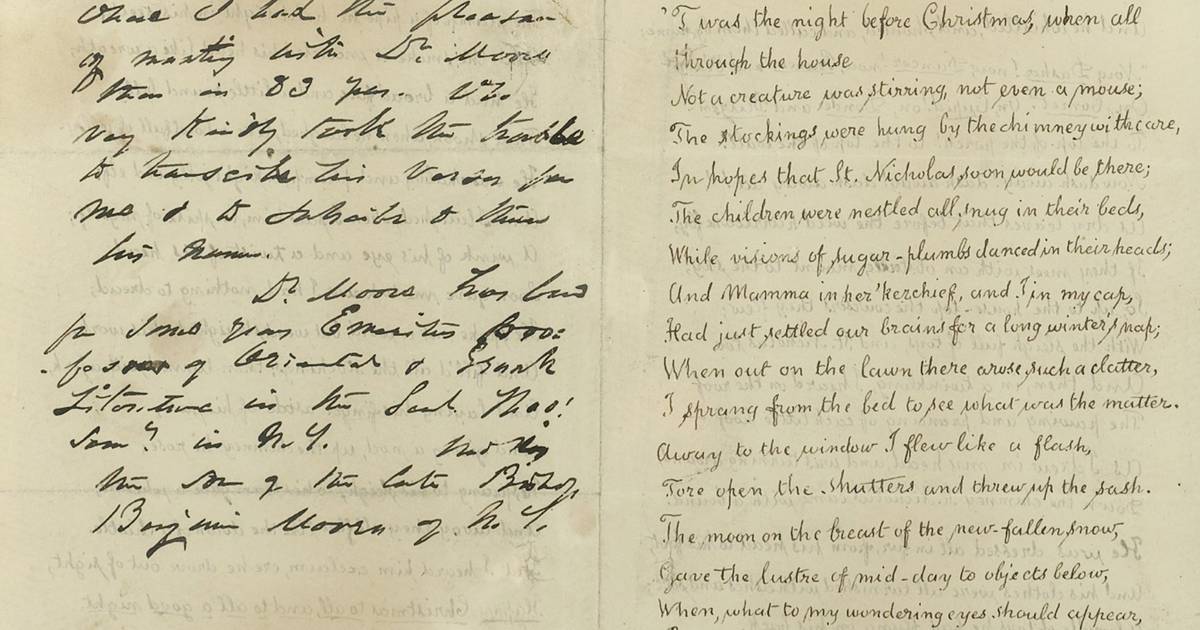 Historic Highlights: Classic Christmas poem has disputed authorship