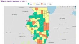 IDPH: 20 counties at ‘high’ risk for COVID-19; bivalent booster shot demand is strong